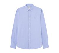 SPRINGFIELD Men's Textured Coloured Shirt, Light_Blue, XL