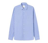 SPRINGFIELD Shirt Popelin Stripe Fashion Men, Blue Horizon, S