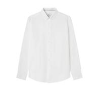 SPRINGFIELD Men's Camisa Estructura Garment Diyed Shirt, Standard White, S