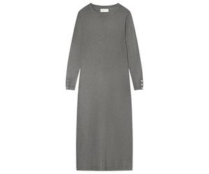 SPRINGFIELD Women's 1338695 midi Jersey-Knit Dress with Buttons and Cuffs, Grey Mix, L