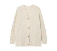 SPRINGFIELD Women's 1348621 Cable Knit Cardigan, Ivory White, S