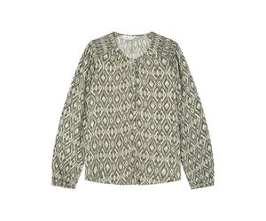 SPRINGFIELD Women's 3.fq.Blusa Viscosa Lurex Blouse, Khaki CRIS, 14