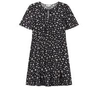 SPRINGFIELD Women's 3.fq.Vestido Corto Volante Manga Casual Dress, Black Standard, 14