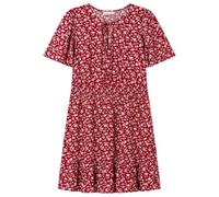 SPRINGFIELD Women's 3.fq.Vestido Corto Volante Manga Casual Dress, Red Hibiscus, 12