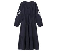 SPRINGFIELD Women's 3.fq.Vestido Midi LISO Bordado Manga Casual Dress, Navy, 8
