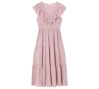 SPRINGFIELD Women's 3.fq. Vestido Midi LISO Volante Casual Dress, Light Lavender, 10