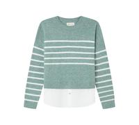 SPRINGFIELD Women's 3.t.ap.Sweater Elastan Bimateria Jersei, Mint Green, L