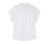 SPRINGFIELD Women's 7.t.Camisa Lino M/C Básica Shirt, Standard White, 10