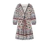 SPRINGFIELD Women's 8958340 Short Geometric Belted Dress, Light Beige, M