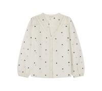 SPRINGFIELD Women's Blusa Bordada Con Cordones Insertados Blouse, Navy Blue, 12