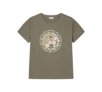 SPRINGFIELD Women's Ethnic Graphic T-Shirt, Clear Khaki, L