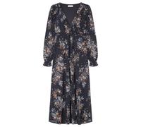 SPRINGFIELD Women's Faded Print midi Dress, Black, M