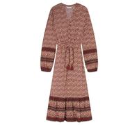 SPRINGFIELD Women's Midi Shirt Dress with Borders, RED, 38