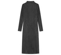 SPRINGFIELD Women's Mock Neck Side Slit Bottom Midi Dress, Dark Grey, M