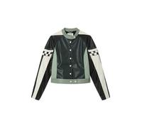 Springfield, Women's Paneled Jacket with Sporty Design, Culpa Tuya (Your Fault) Collection, Black, M