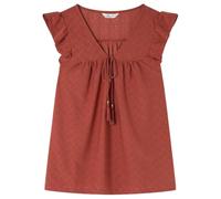 SPRINGFIELD Women's 9988645 Swiss Embroidery tie-Front T-Shirt, Brown Sugar Brown, M