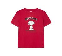 SPRINGFIELD Women's T-Shirt, Maroon_Print, XS