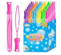 SpringFlower Bubble Wand Bulk 36Pcs, 6 Colors, Bubble Party Favors，6 Colors, 96Pcs