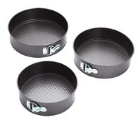 Springform Cake Tins with Non Stick Coating in Gift Box, Round, Set of 3