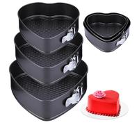 Springform Heart Cake Tin 7.87"/8.66"/9.44" cm for Cakes and Cheesecake
