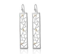 Springlight S925 Sterling Silver Earrings Oriental Element Window Decoration Paper Cut Drop Earrings for Women Creative Natural Handmade Unique