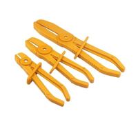 Springs Adjusters Kit 3Pcs/Set Nylon Hose Clamp Tool Set Brake Fuel Water Line Clamp Plier Hands Tool Car Repair Tools Hose Pliers trailer drum brake(3pcs Yellow)