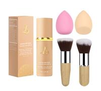 SPRINGSKY - Colour Changing Liquid Foundation - This innovative 4 in 1 liquid foundation with SPF 50 comes with 2 brushes and 2 cosmetic sponges.Its liquid makeup base eats