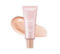 SPRINGSKY Glotion Makeup Illuminator Moisturizing Face and Body Highlighter Liquid Highlighter for Shine, Clear in Light Coverage for Building Long Lasting