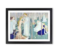 Springtime By Maurice Denis Classic Painting Framed Wall Art Print, Ready to Hang Picture for Living Room Bedroom Home Office Décor, Black A3 (46 x 34 cm)