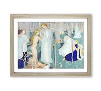 Springtime By Maurice Denis Classic Painting Framed Wall Art Print, Ready to Hang Picture for Living Room Bedroom Home Office Décor, Oak A4 (34 x 25 cm)