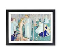 Springtime by Maurice Denis Framed Print | A2 Black Framed Wall Art | Ready to Hang | Modern Nature Picture | Living Room Bedroom Lounge Office