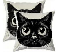 Springtime Cushion Covers 55x55cm Set of 2 Vintage Decorative Square Throw Pillow Case Black Waterproof Velvet Pillowcase Double-side Printed Cushions for Sofa Bed Home Patio Holiday Decor-D474