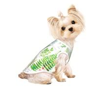 Springtime Herb Garden Print Lightweight Dog Vest, Cat Sleeveless Shirt, Breathable Mesh Design for Summer Walking and Play