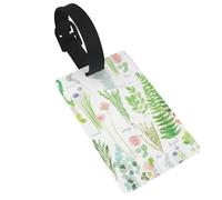 Springtime Herb Garden Print Luggage Tags Quick Install Airplane Travel Essentials for Suitcases Durable PVC Bag Tag