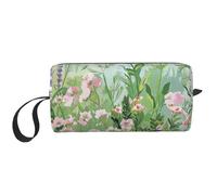 Springtime Herb Garden Printed Makeup Bag Simple Travel Cosmetic Bags Waterproof Cosmetic Case Toiletry Bag Organizer for Women Mom Girls