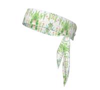 Springtime Herb Garden Unisex Sports Head Tie - Double-Sided, Moisture-Wicking Workout Headband, Adjustable Knotted Band for Running, Yoga & Gym