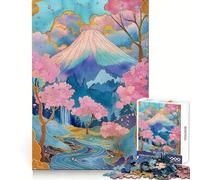 Springtime Japan Landscape 1000 Piece Jigsaw Puzzle for Teenagers Brain Challenge Toy Relax Time Precise Cut Art Display 50x75cm