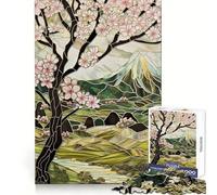 Springtime Japan Landscape Jigsaw Puzzle for Adults 1000 Pieces Smart Reason Toy Group Joy Smooth Edge Fine Art Piece 50x75cm