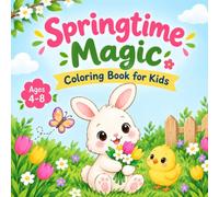 Springtime Magic:: A cute and simple spring-themed coloring book for children aged 4 to 8; it features adorable animals, bunnies, cute little birds, bees, beautiful flowers, and butterflies