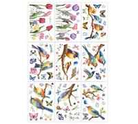 Springtime Window Cling Decals for Glass Double Side Color Spring Decorations Window Sticker Party Supply Clings Spring Flower Bird Stickers