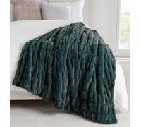 Springtree Home | Luxury Plush Throw Blanket | Green Throw Blanket | Ultra Soft Stretch Plush Throw for Couch, Sofa & Bed | Warm Thick Cozy Blanket, All-Season Comfort | 60" x 70" - Dark Forest
