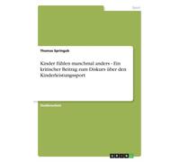 Springub - Kinder fhlen manchmal anders - Ein kritischer Beitrag zum - E555z