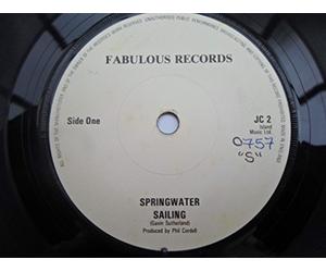 Springwater - Springwater Sailing 7" Fabulous JC2 EX 1970s there is punch hole in label rim & a handwritten number on label