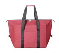 Springwillfly 20L Collapsible Insulated Cooler Bag, Leakproof Oxford Lunch Tote for Camping Picnic Beach Travel, Large Capacity Food Storage with Hard Liner, Grey