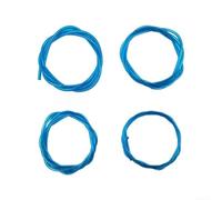 Springwillfly 4 Pack Fuel Lines For Small 2-Stroke Engines, 1M 1.2m 1.5m Flexible Plastic Tubing For Chainsaw Lawn Mower Leaf Blower Trimmer Repair(1.5m blue)