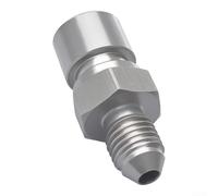 Springwillfly Brake Line Adapter 4AN Male to M10x1.25 Female Fitting Steel | Brake Line Adapter,4AN To M10x125,Metric Inverted For Flare,Brake Fitting Connector,Stainless Steel Brake Fitting