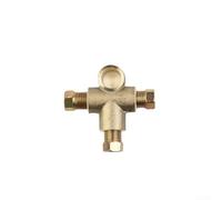 Springwillfly Brake Pipe T Junction Union 3 Way Fitting With M10 X 1mm Male Threads And 3 Short Nuts For 3/16 Inch OD Tubing