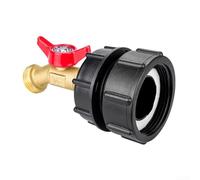 Springwillfly Brass Hose Bibb Valve Designed For Permanent Outdoor Mounting In Water Supply Systems For Lawns Pools And Crops(A + IBC top cap+ 60)