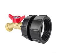 Springwillfly Brass Hose Bibb Valve Designed For Permanent Outdoor Mounting In Water Supply Systems For Lawns Pools And Crops(A + IBC top cap + 62)