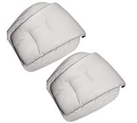 Springwillfly Car Seat Cushions for Front Row, 2PCS Nappa Leather, Compatible with For BMW and Other Models, (Gray)